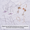 Brass Stud Earring Findings KK-TA0007-75-12