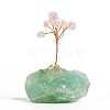 Natural Rose Quartz Chips Tree Display Decorations PW-WGA0360-03-1