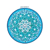 Mandala Flower DIY Diamond Painting Mirror Kits DIAM-PW0010-02F-1