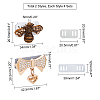 Alloy Shoes Clasps PALLOY-WR0001-01-5