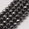 Grade AA Magnetic Synthetic Hematite Bead Strands G-P258-10-6mm-1