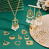 96Pcs 12 Styles Alloy Chandelier Component Links FIND-PH0026-57-2