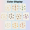 80Pcs 20 Style Natural Mixed Gemstone Connector Charms PALLOY-AB00247-4