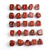 Viking Runes Engraved Tumbled Natural Red Jasper Rune Stones PW-WG56DA1-05-1