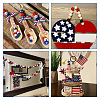 220Pcs Independence Day Theme Spray Painted Natural Wood Beads WOOD-TA0001-73-9