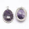 Natural Amethyst Pendants X-G-D851-42-2