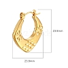 Cross-border European and American Fashion Geometric Square Stainless Steel Hoop Earrings PW-WGF982E-01-2