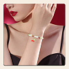 40Pcs Cherry Glass Pendants FIND-SC0016-51-5