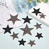 Star Rhinestone Patches DIY-PH0013-12-6