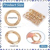 30Pcs Alloy Spring Gate Ring FIND-SP0001-48-2