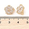 Brass Pave Cubic Zirconia Spacer Bars LS-KK-B090-03A-01G-3