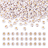 500Pcs 5 Style Plating Acrylic Beads PACR-BY0001-01-9