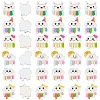 SUNNYCLUE 60Pcs 6 Styles Opaque Resin Cabochons RESI-SC0002-35-1