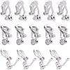 24Pcs Brass Clip-on Earring Findings FIND-SC0013-11P-1