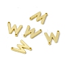 Rack Plating Brass Letter Connector Charms KK-C007-38G-W-1