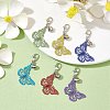 Butterfly Stainless Steel Pendant Decoration HJEW-JM01465-2