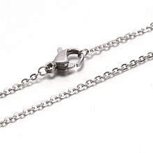 Non-Tarnish 304 Stainless Steel Cable Chain Necklaces NJEW-E026-04P-B