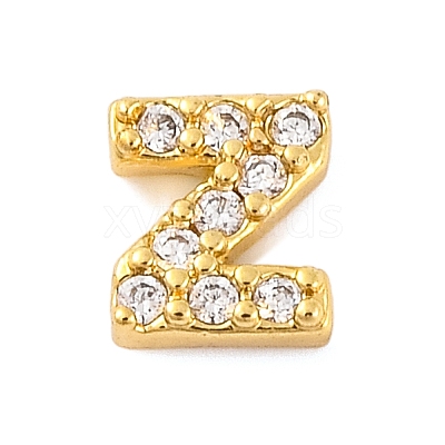 Rack Plating Brass Micro Pave Cubic Zirconia Cabochons KK-F874-04G-Z-1