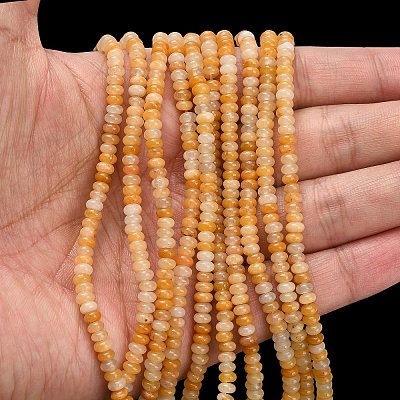 Natural Topaz Jade Beads Strands G-L635-A16-4x2mm-1