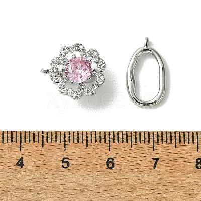 SHEGRACE Bras Micro Pave Clear Cubic Zirconia Fold Ovar Clasps XGRQ5F218-807P-1
