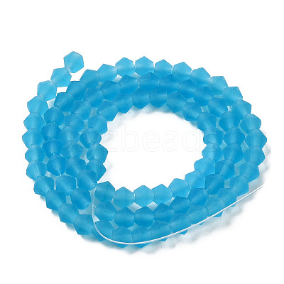 Imitate Austrian Crystal Frosted Glass Beads Strands EGLA-A039-T3mm-MD19-1