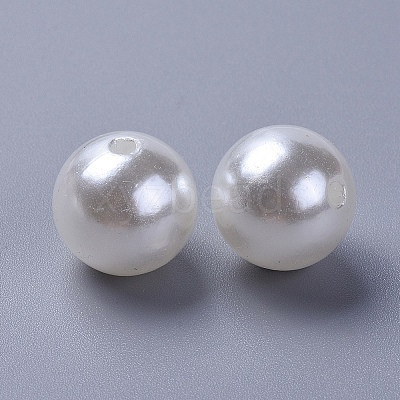 Imitation Pearl Acrylic Beads PL611-22-1