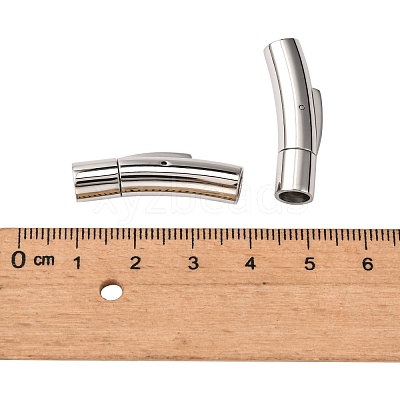 Tarnish Resistant 304 Stainless Steel Bayonet Clasps X-STAS-I013-5mm-1