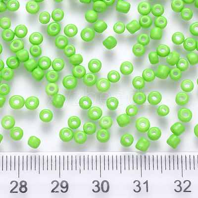 6/0 Baking Paint Glass Round Seed Beads SEED-S036-01C-16-1
