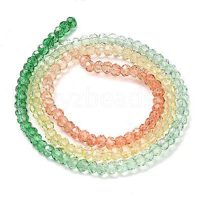 Transparent Painted Glass Beads Strands X1-DGLA-A034-T2mm-A04-1