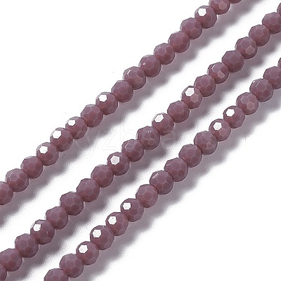 Faceted(32 Facets) Glass Beads Strands EGLA-J042-36A-08-1