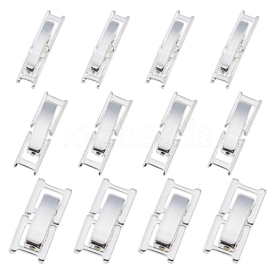 12Pcs 3 Styles Eco-Friendly Brass Watch Band Clasps KK-DC0004-67-1