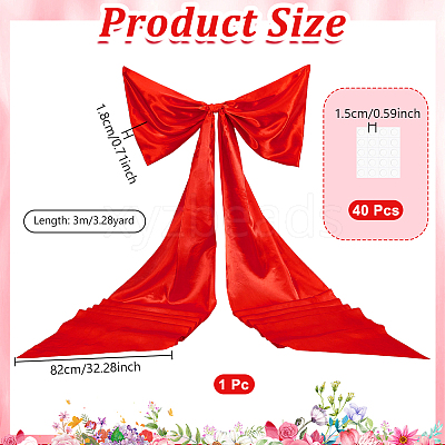 Cloth Big Bowknot Ornaments DIY-WH0308-957A-1