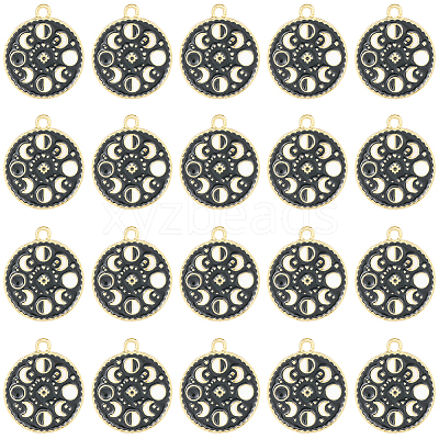 Alloy Enamel Pendants ENAM-SC0004-03-1