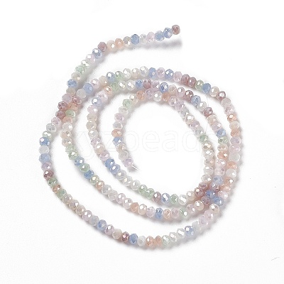 Electroplate Glass Beads Strands EGLA-S192-001A-B14-1