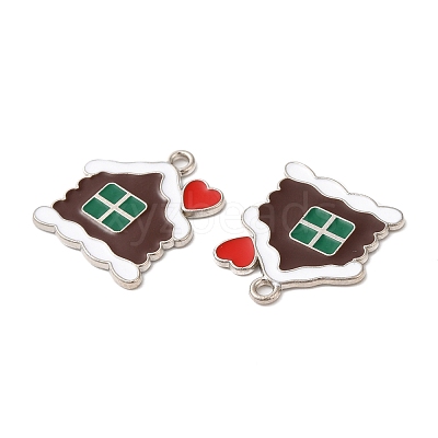 Christmas Alloy Enamel Pendants X-ENAM-D050-13C-01P-1