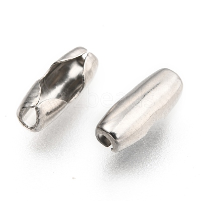 Non-Tarnish 304 Stainless Steel Ball Chain Connectors X-STAS-K121-01B-P-1