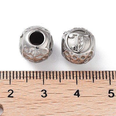 304 Stainless Steel Rhinestone European Beads STAS-A092-10J-P-1