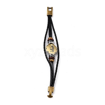 Braided Leather Cord Retro Multi-strand Bracelets LS-BJEW-L616-20D-1