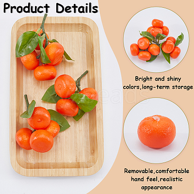 3Pcs 3 Styles Foam Artificial Fruit Model DJEW-CN0001-31-1