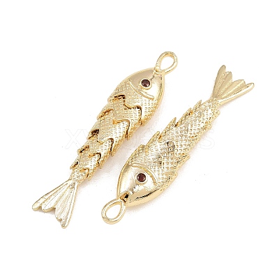 Brass Micro Pave Cubic Zirconia Pendants KK-A269-01C-G-1