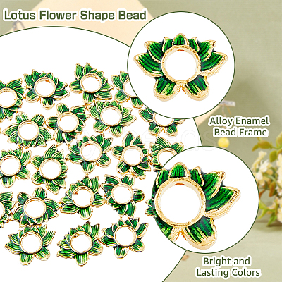 30Pcs Alloy Enamel Bead Frame FIND-DC0002-48-1