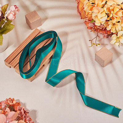 5M Polyester Gold Edged Satin Ribbon OCOR-TADJ0001-05B-1