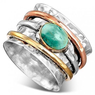 Retro Alloy Turquoise Finger Rings FS-WG5E832-04-1