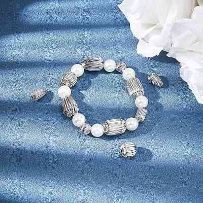 304 Stainless Steel Corrugated Beads STAS-UN0018-54P-1