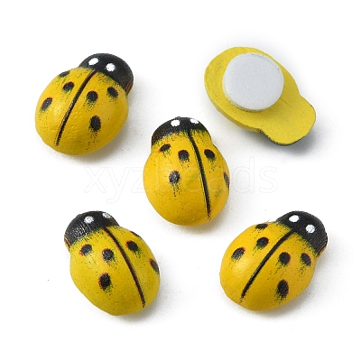 Spray Painted Wood Cabochons WOOD-WH0024-119A-1