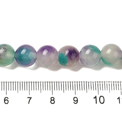 Natural Dyed White Jade Beads Strands G-M402-C04-19-1