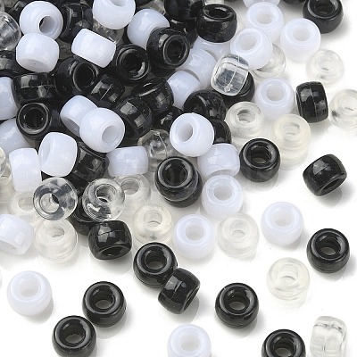 600Pcs 3 Colors Acrylic European Beads DIY-YW0006-78-1