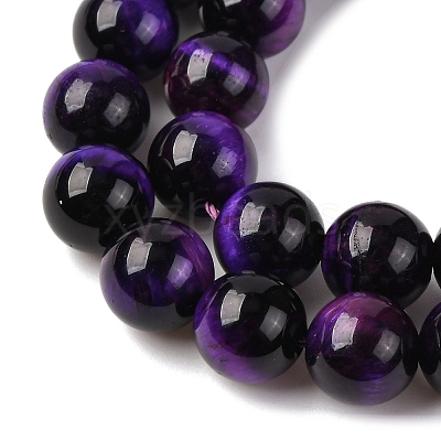 Natural Tiger Eye Bead Strands G-P230-08-D-8mm-1