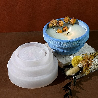 Bowl Shape DIY Silicone Candle Holer Molds LS-DIY-A053-15-1