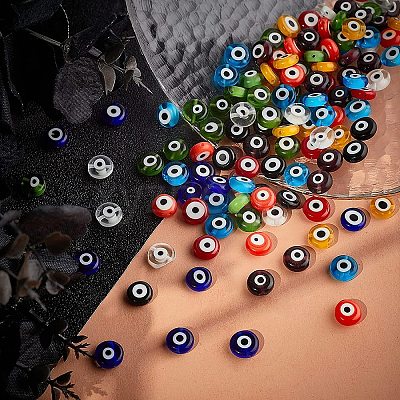 Handmade Evil Eye Lampwork Bead LAMP-PH0002-04-1